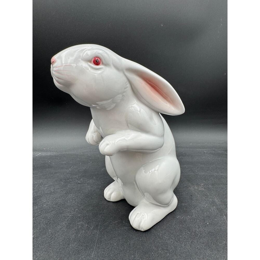 Vintage Fitz & Floyd White Rabbit 1975 Easter Bunny